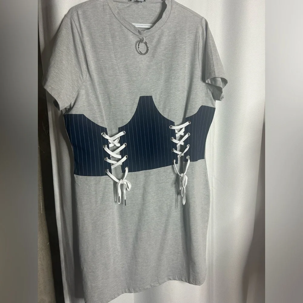 NWOT Corset Style Mini Dress - Picture 9 of 11